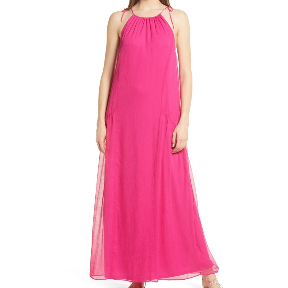 NSR Tallie Chiffon Sleeveless Maxi Dress